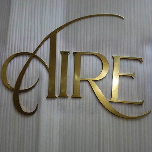 Brass signs