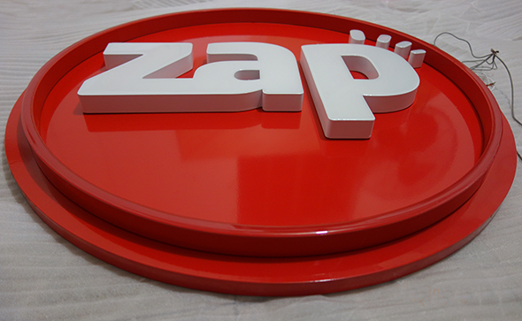 Illuminated epoxy signs