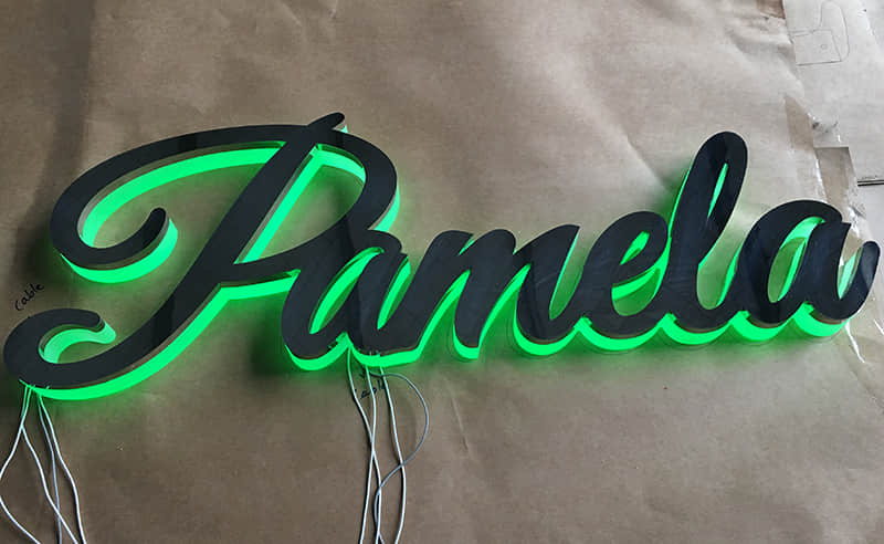 Backlit LED signs