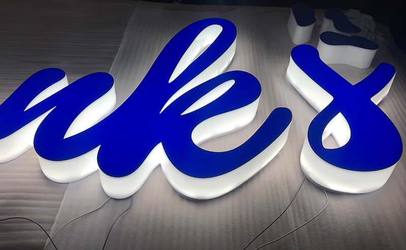 Acrylic LED letters