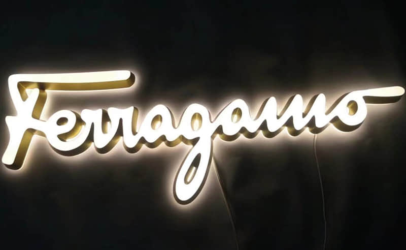Front & rear lit acrylic letters