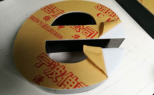 Fabricated acrylic letters