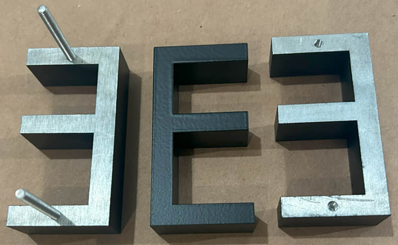 Solid aluminum letters