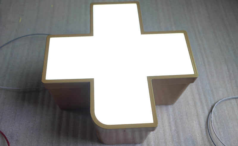 Frontlit aluminum lightbox