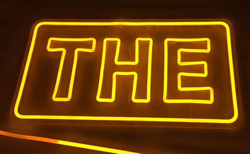 Flexible neon signs
