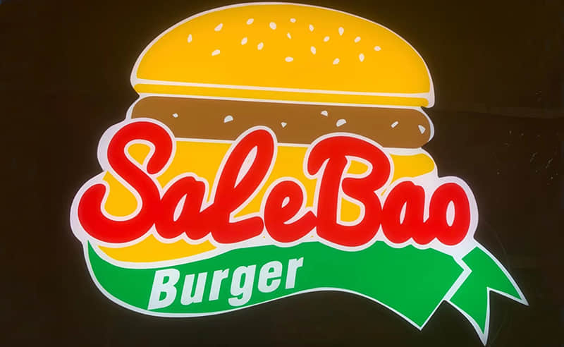 Front illuminated epoxy signs