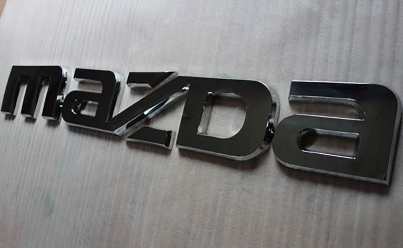 Fabricated auto signs