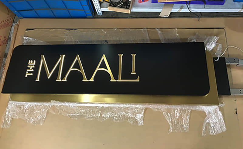 Outdoor directional signs